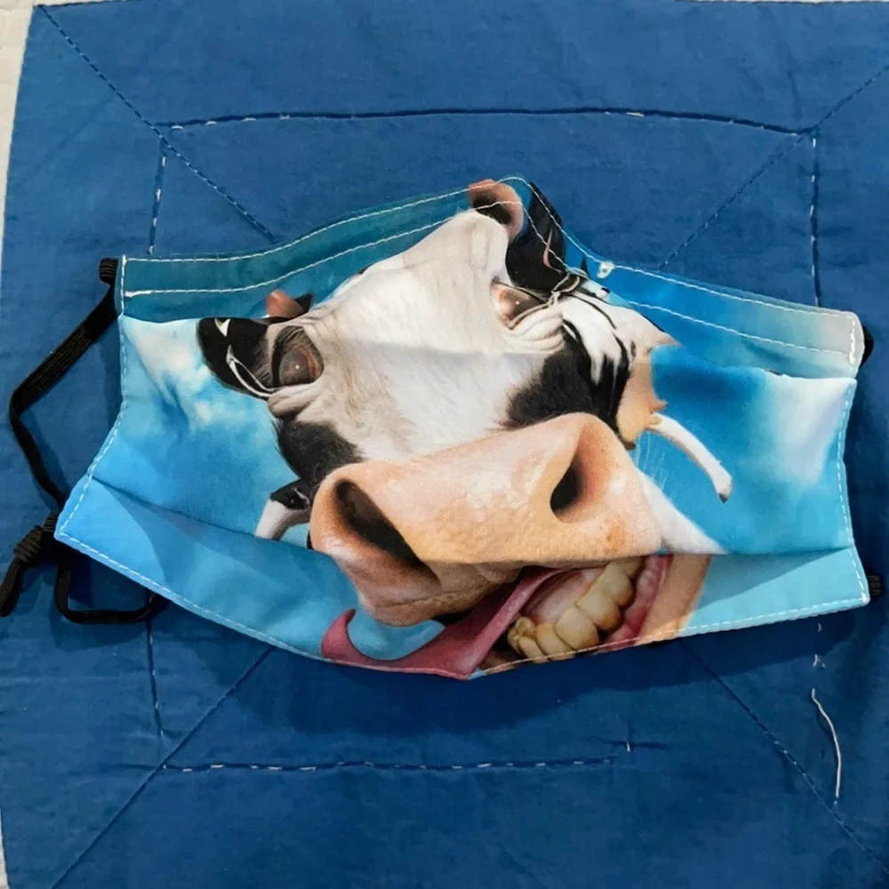 6/$20 New cow face mask